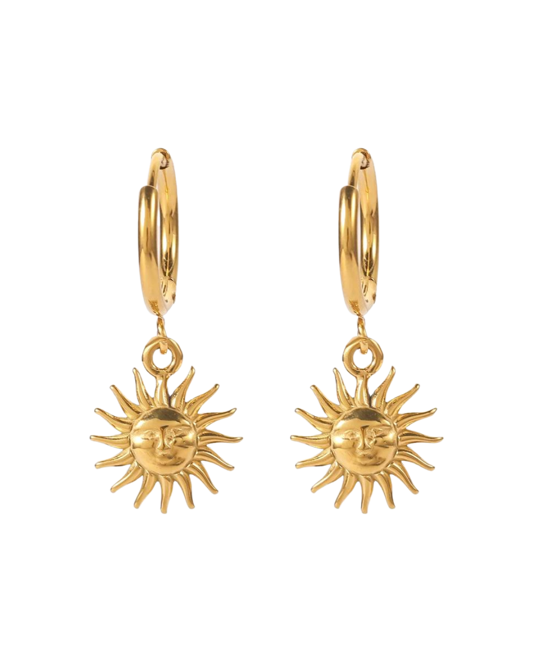 Elena Sun Earrings - Gold