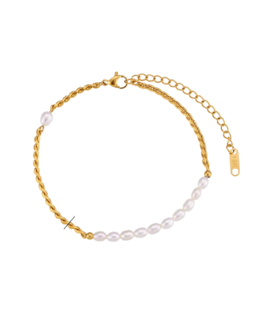 Calista Freshwater Pearl Anklet